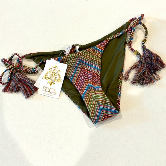 New Becca FREE SPIRIT TIE SIDE Bikini Bottoms - Picture 1 of 6